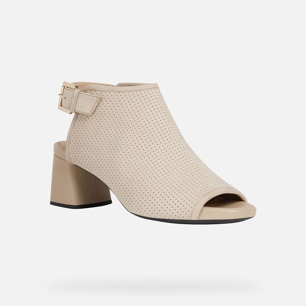 Geox Bayan Sandalet Bej Rengi - Genziana - SWO-038796